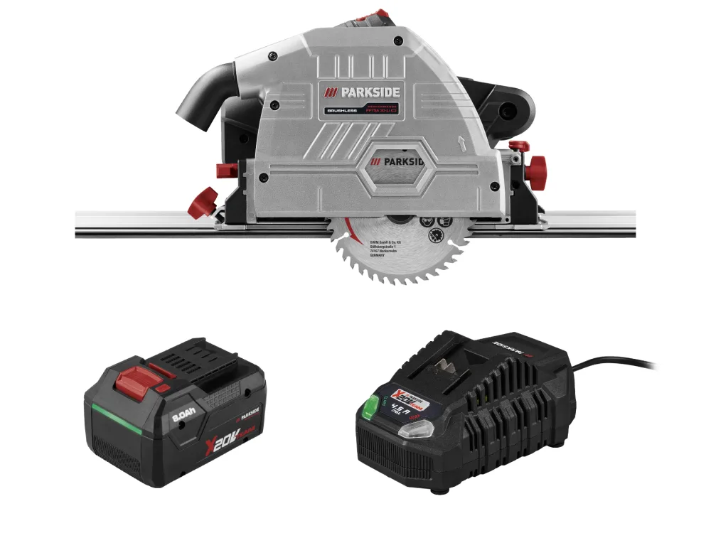 Parkside Performance® Aku ponorná pila Pptsa 20-Li C3, Smart 8 Ah