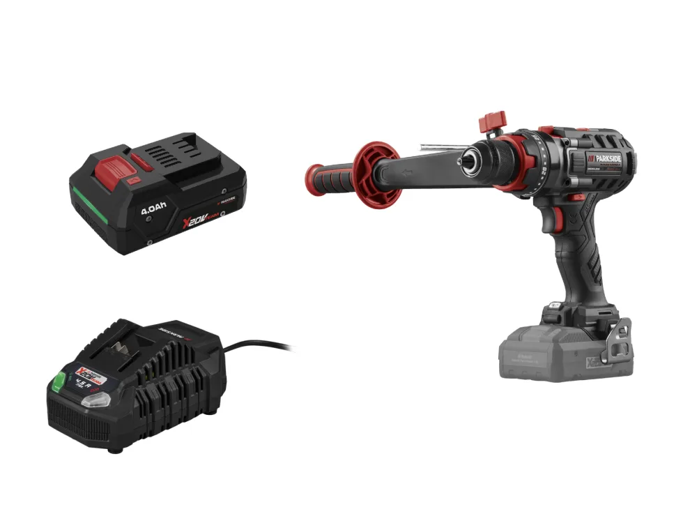 Parkside Performance® Aku příklepová vrtačka 150 Nm Ppsbsa 20-Li C3, Smart 4 Ah