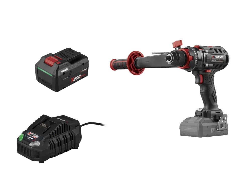 Parkside Performance® Aku příklepová vrtačka 150 Nm Ppsbsa 20-Li C3, Smart 8 Ah