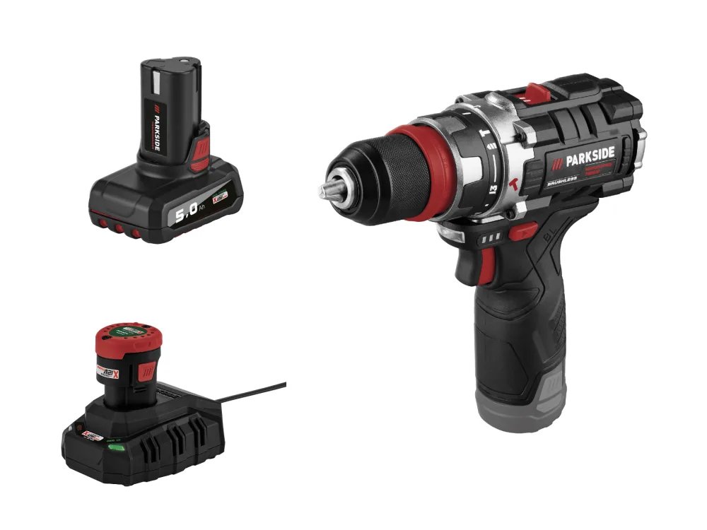 Parkside Performance® Aku příklepová vrtačka Psbsap 12 A1, 2 Ah a 5 Ah