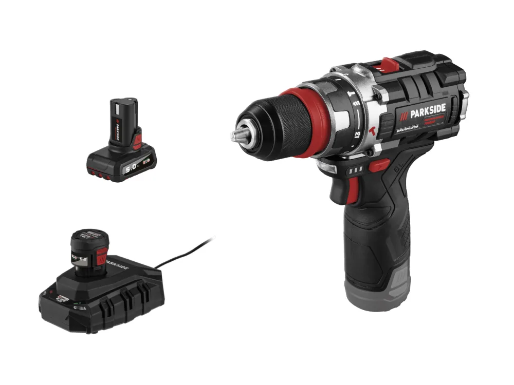 Parkside Performance® Aku příklepová vrtačka Psbsap 12 A1, 2,5 Ah a 5 Ah