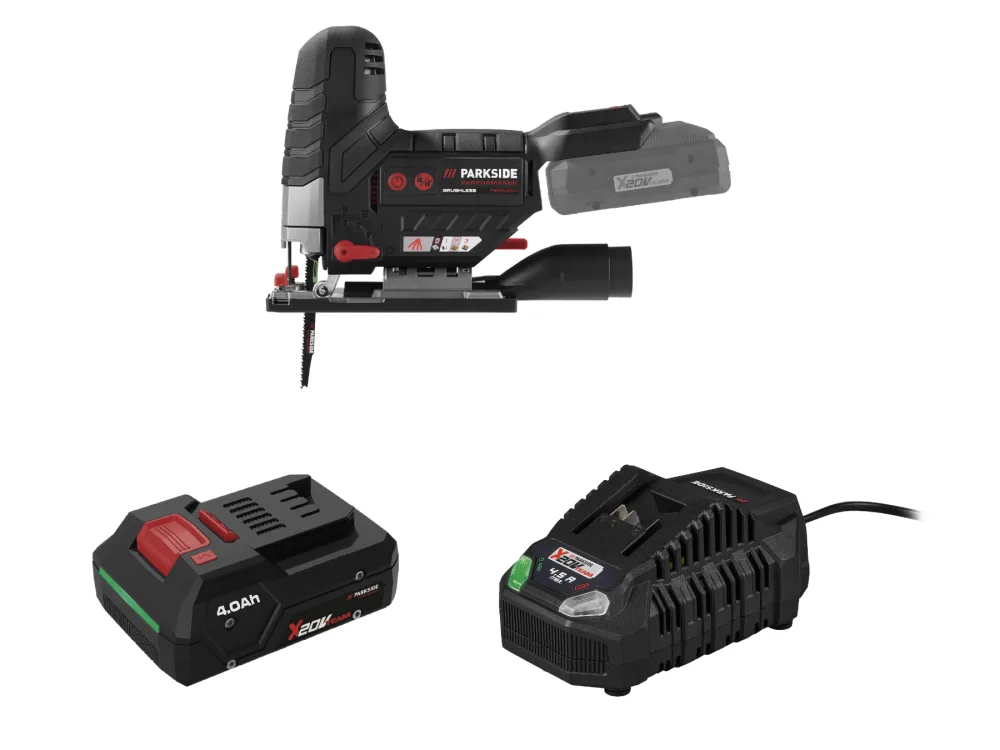 Parkside Performance® Aku přímočará pila Psspa 20-Li F4, Smart 4 Ah