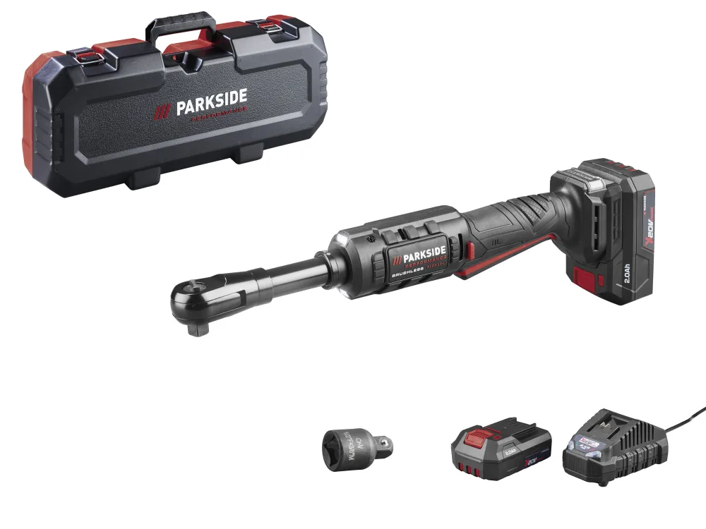 Parkside Performance® Aku ráčnový utahovák Parp 20-Li B2 – včetně akumulátoru a nabíječky