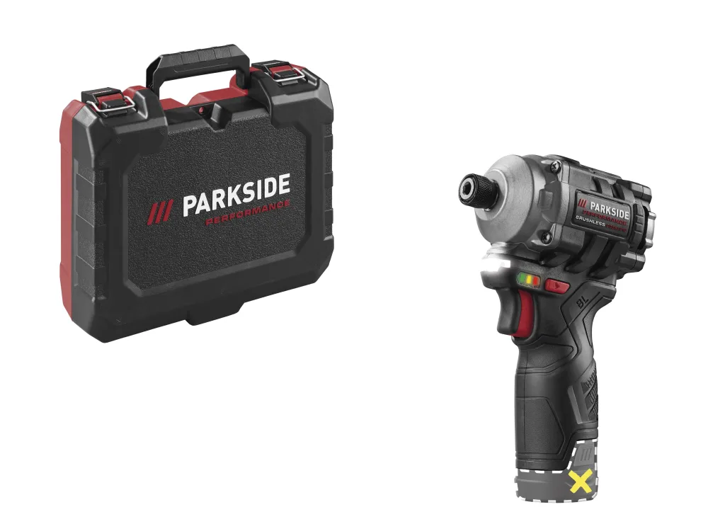 PARKSIDE PERFORMANCE® Aku rázový uťahovák 12 V PDSSAP 12 A2 - bez akumulátora