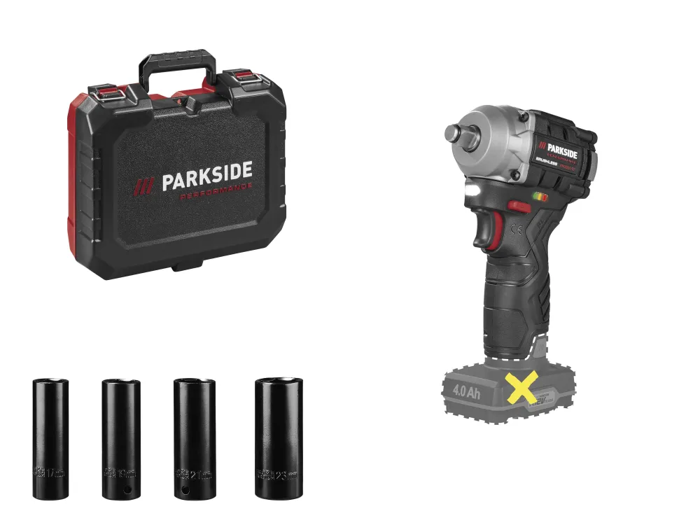 PARKSIDE PERFORMANCE® Aku rázový uťahovák 12 V PPDSSA 12 A1 - bez akumulátora