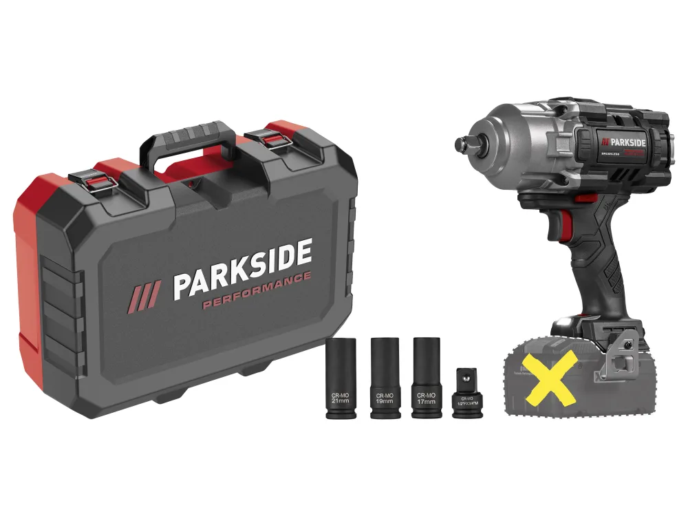 PARKSIDE PERFORMANCE® Aku rázový uťahovák 20 V PASSP 20-Li C4 – bez akumulátora