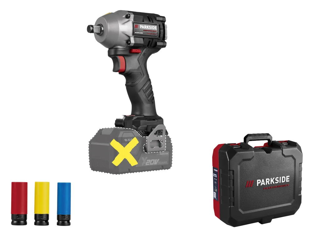 PARKSIDE PERFORMANCE® Aku rázový uťahovák 20 V PPDSSA 20-Li B2 - bez akumulátora