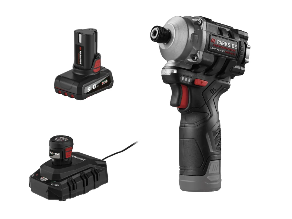 Parkside Performance® Aku rázový utahovák Pdssap 12 A2, 2,5 Ah a 5 Ah