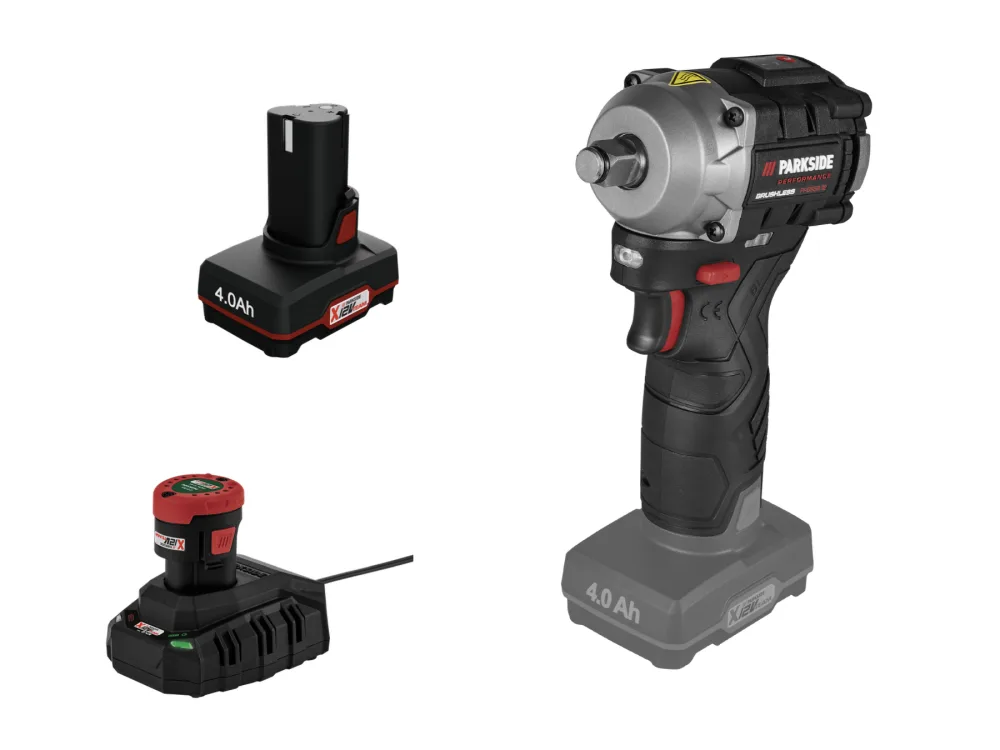 Parkside Performance® Aku rázový utahovák Ppdssa 12 A1, 2 Ah a 4 Ah