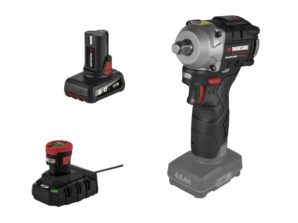 Parkside Performance® Aku rázový utahovák Ppdssa 12 A1, 2 Ah a 5 Ah