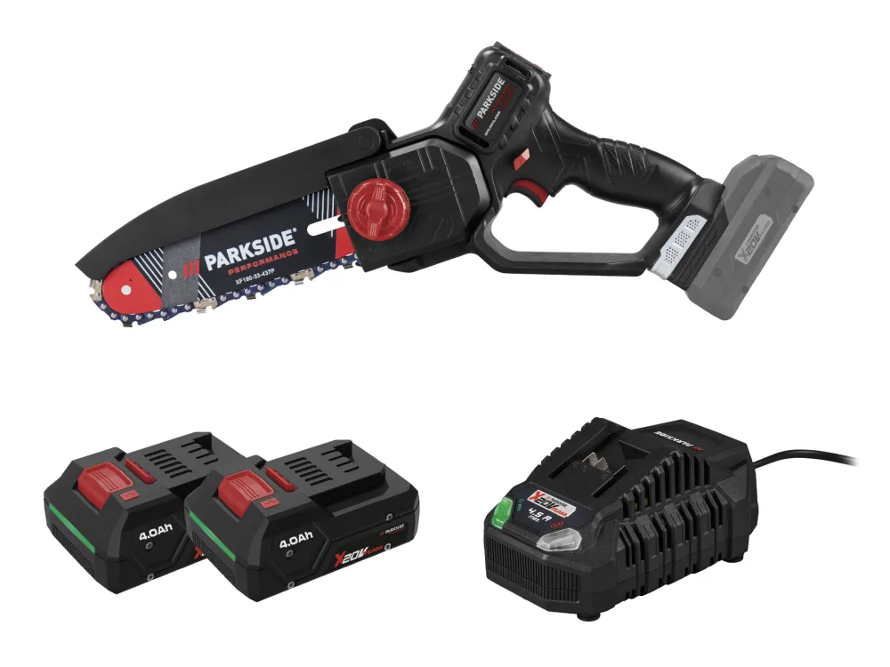 Parkside Performance® Aku řetězová pila Ppaghs 20-Li A1, 2x Smart 4 Ah