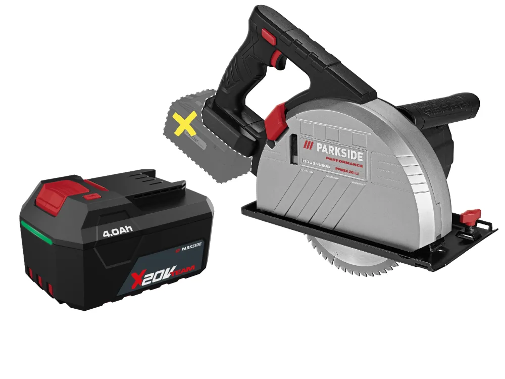 PARKSIDE PERFORMANCE® Aku ručná kotúčová píla na kov PPMSA 20-Li A1 + Akumulátor 20 V/4 Ah