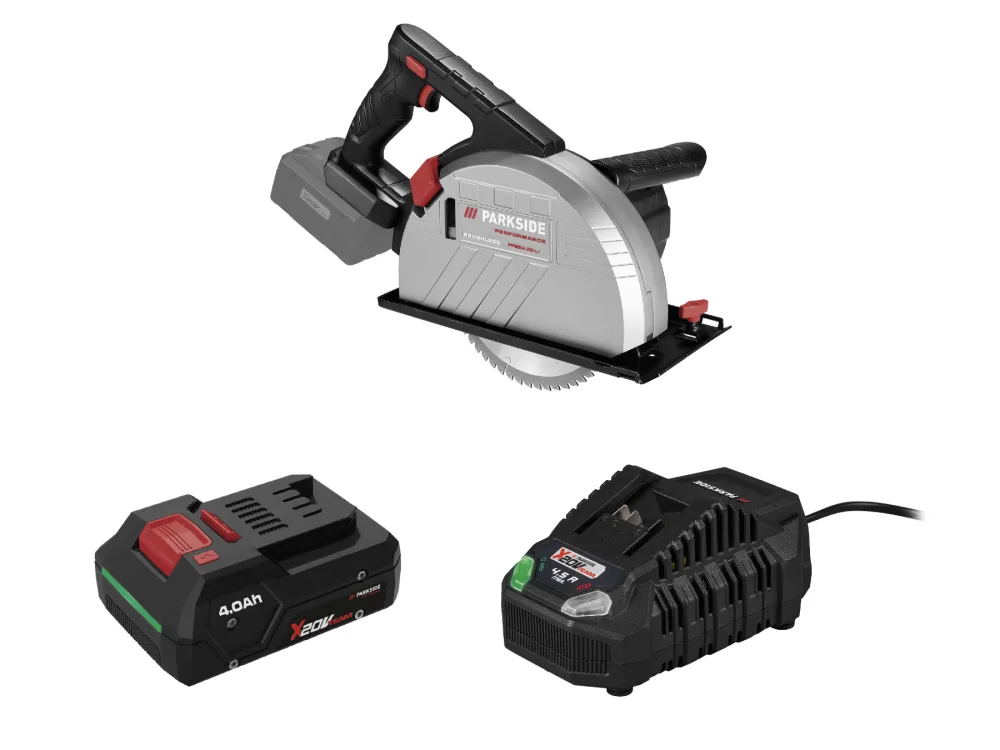 Parkside Performance® Aku ruční okružní pila na kov Ppmsa 20-Li A1, Smart 4 Ah