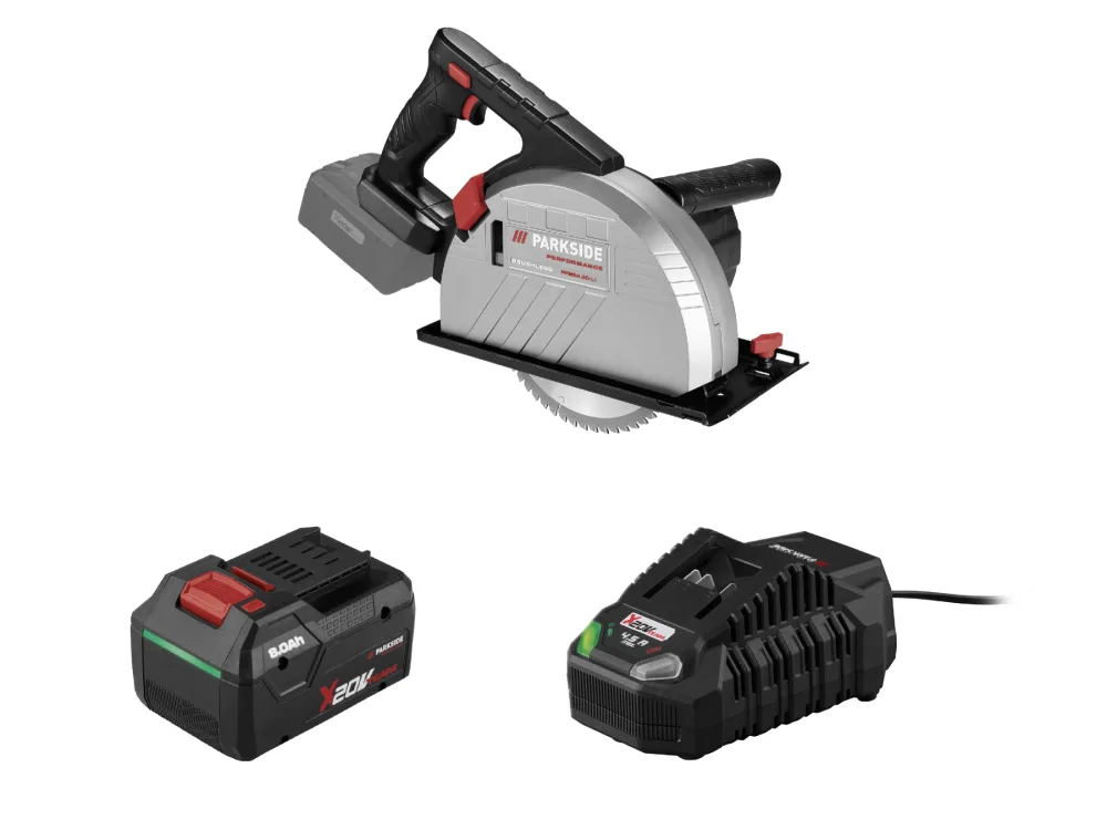 Parkside Performance® Aku ruční okružní pila na kov Ppmsa 20-Li A1, Smart 8 Ah