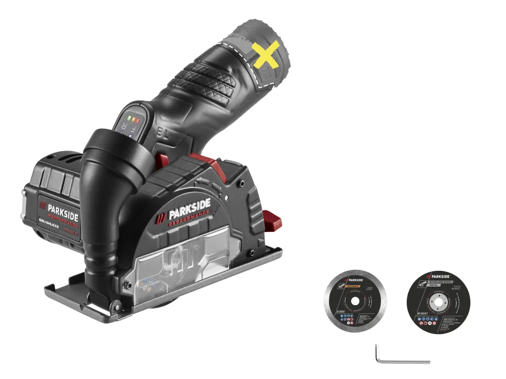 PARKSIDE PERFORMANCE® Aku uhlová brúska 12 V PPWSA 12 B1 – bez akumulátora