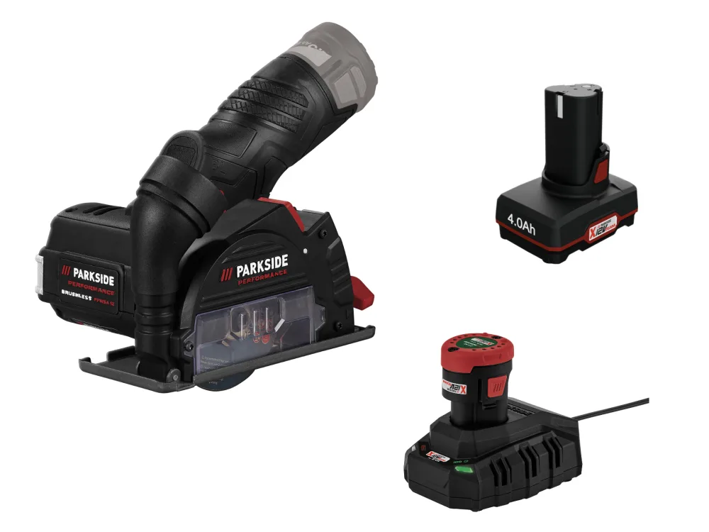 Parkside Performance® Aku úhlová bruska Ppwsa 12 A1, 2 Ah a 4 Ah