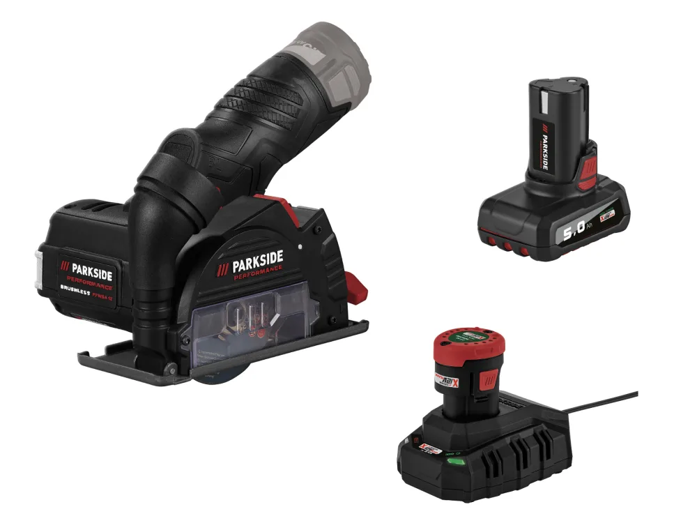 Parkside Performance® Aku úhlová bruska Ppwsa 12 A1, 2 Ah a 5 Ah