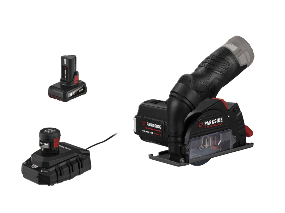 Parkside Performance® Aku úhlová bruska Ppwsa 12 A1, 2,5 Ah a 5 Ah