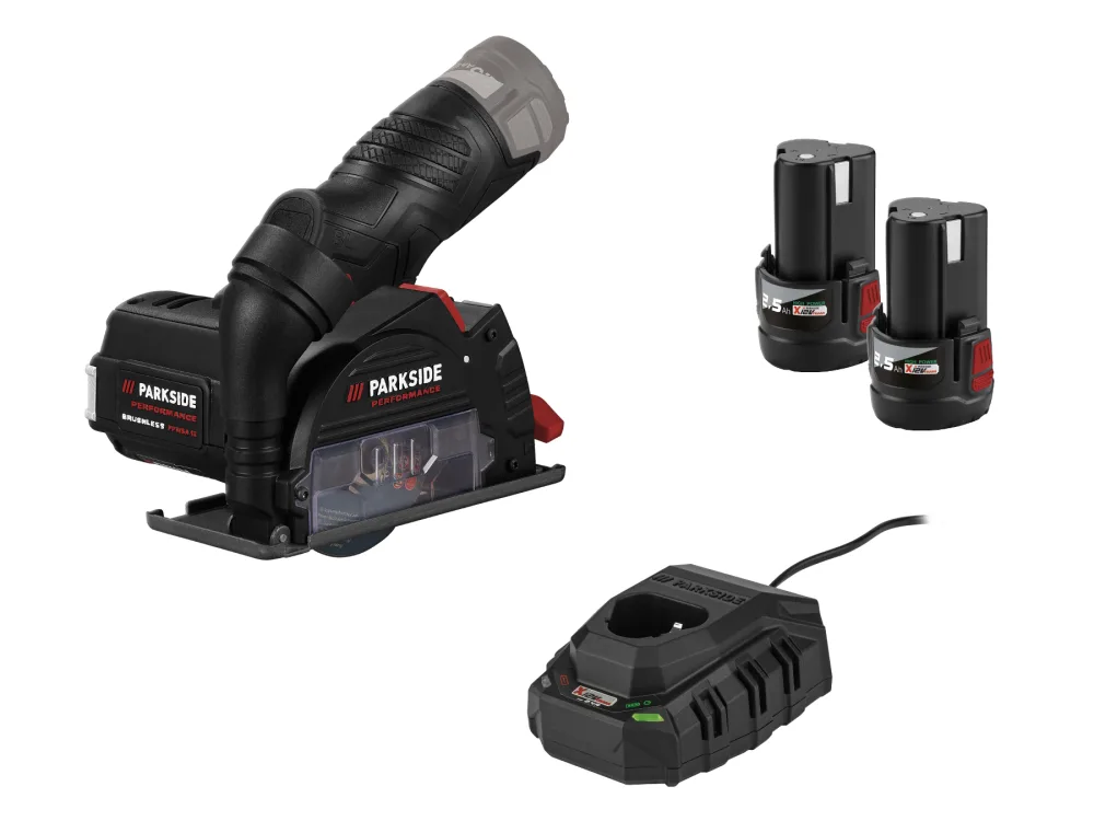 Parkside Performance® Aku úhlová bruska Ppwsa 12 A1, 2x 2,5 Ah