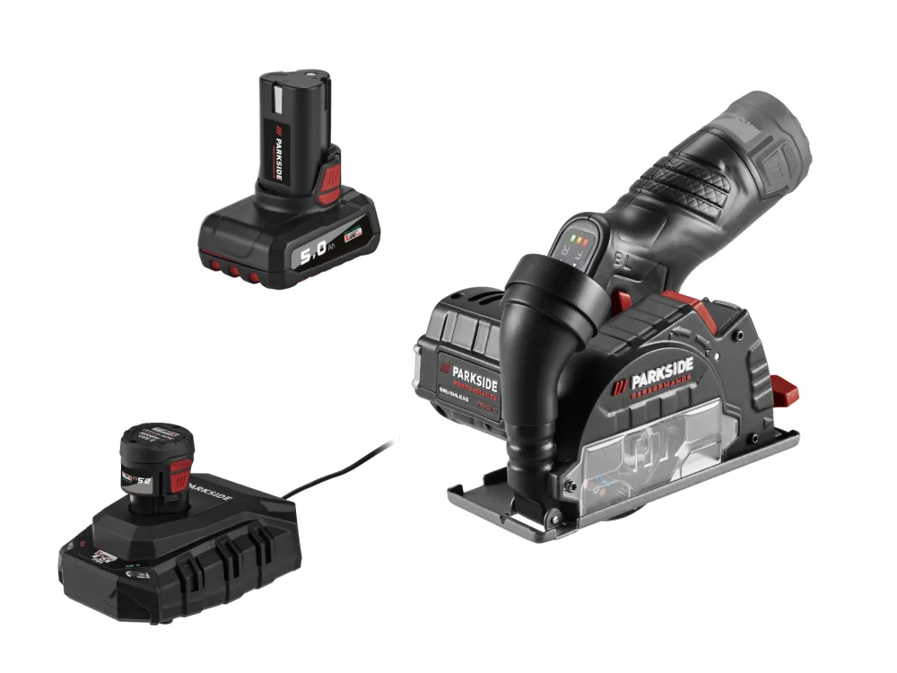Parkside Performance® Aku úhlová bruska Ppwsa 12 B1, 2,5 Ah a 5 Ah