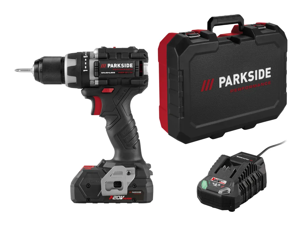 PARKSIDE PERFORMANCE® Aku vŕtací skrutkovač 20 V PABSP 20 Li C4