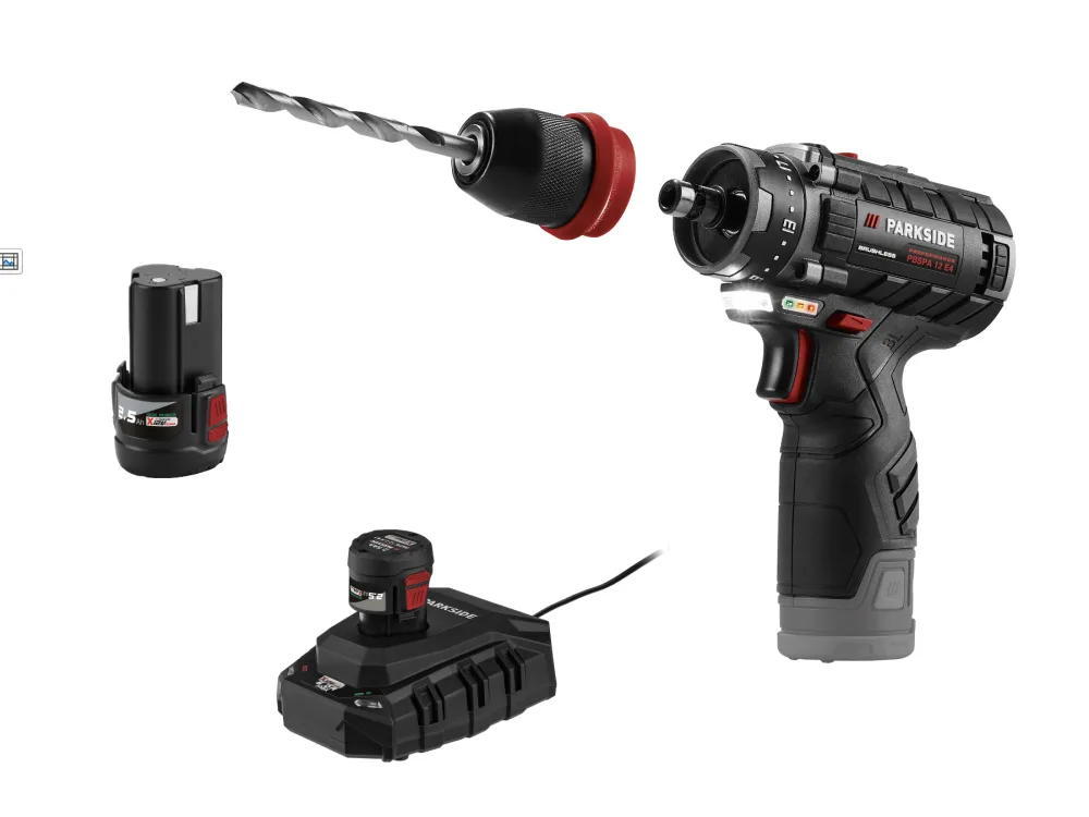 Parkside Performance® Aku vrtací šroubovák Pbspa 12 E4, 2x 2,5 Ah