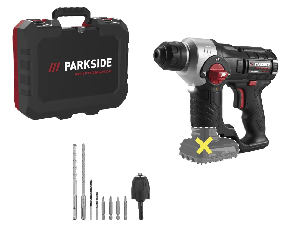 PARKSIDE PERFORMANCE® Aku vŕtacie kladivo 12 V PBHAP 12 B1 - bez akumulátora
