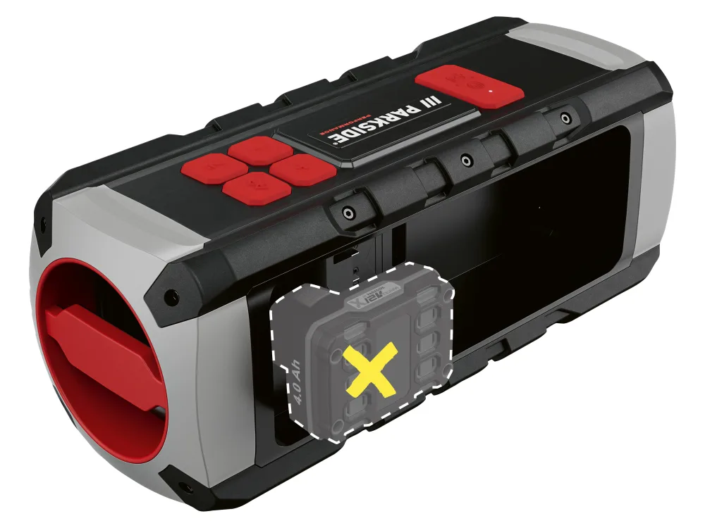PARKSIDE PERFORMANCE® Bluetooth® stavebný reproduktor