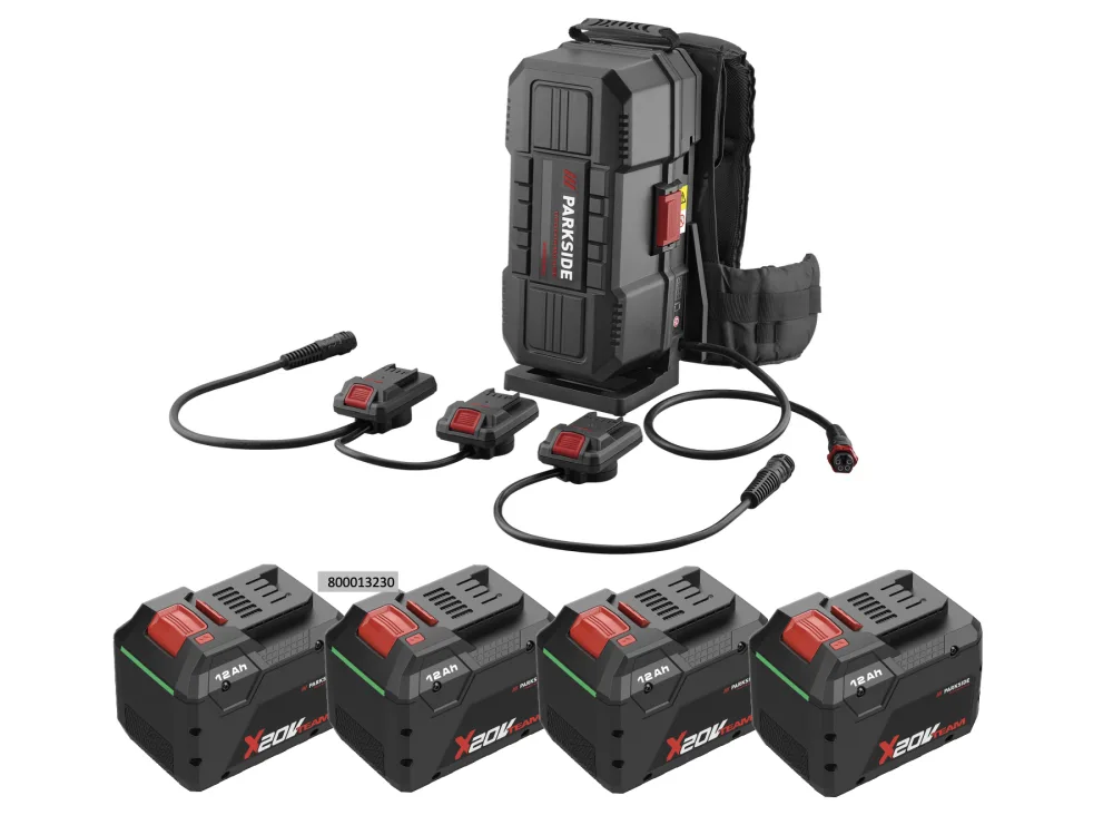 Parkside Performance® Nabíjecí batoh na akumulátory Ppra 20 A1, 4x Smart 12 Ah
