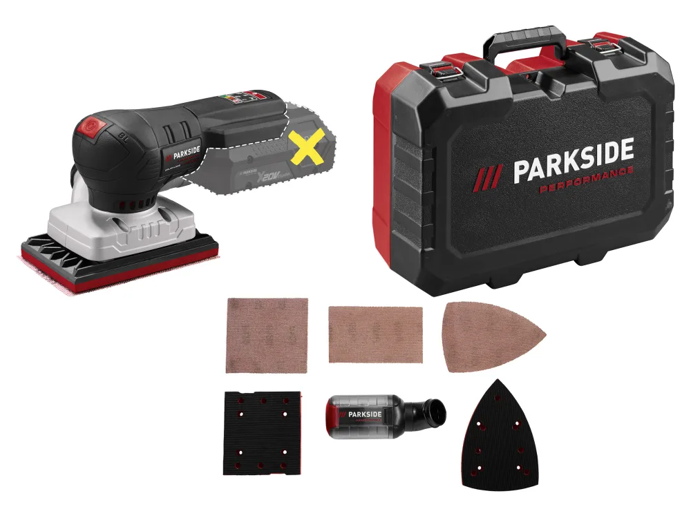 Parkside Performance® Aku vibrační bruska Pamsp 20-Li A2 / Aku excentrická bruska Paesp 20-Li A2 – bez akumulátoru a nabíječky