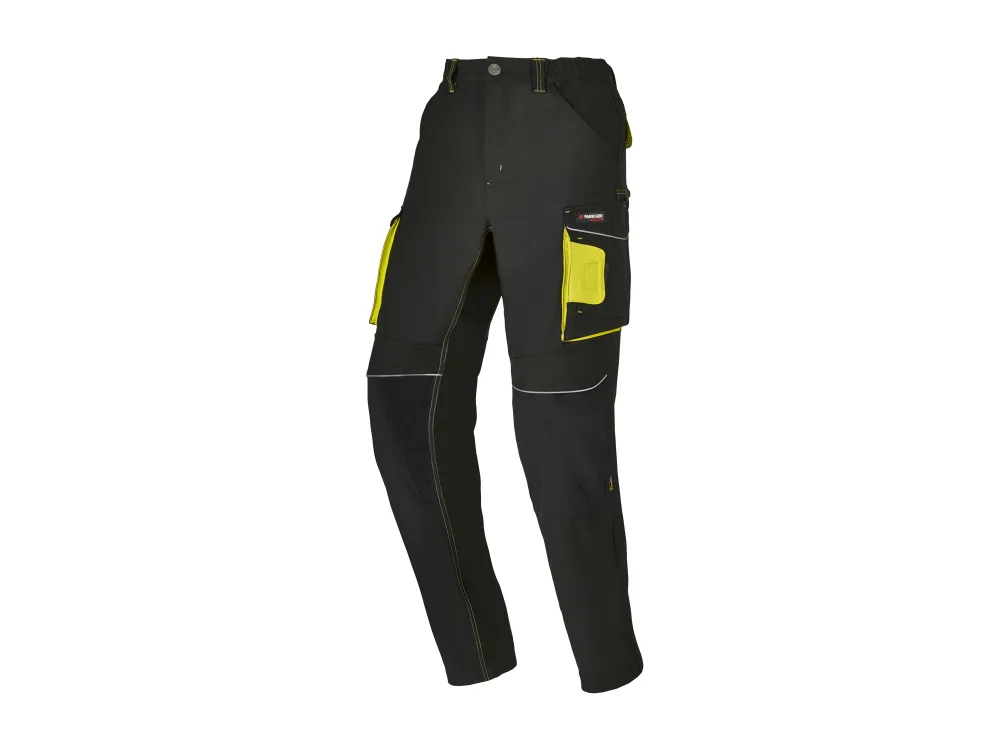 PARKSIDE PERFORMANCE® Pánske flexibilné montérky (čierna/žltá, 60)