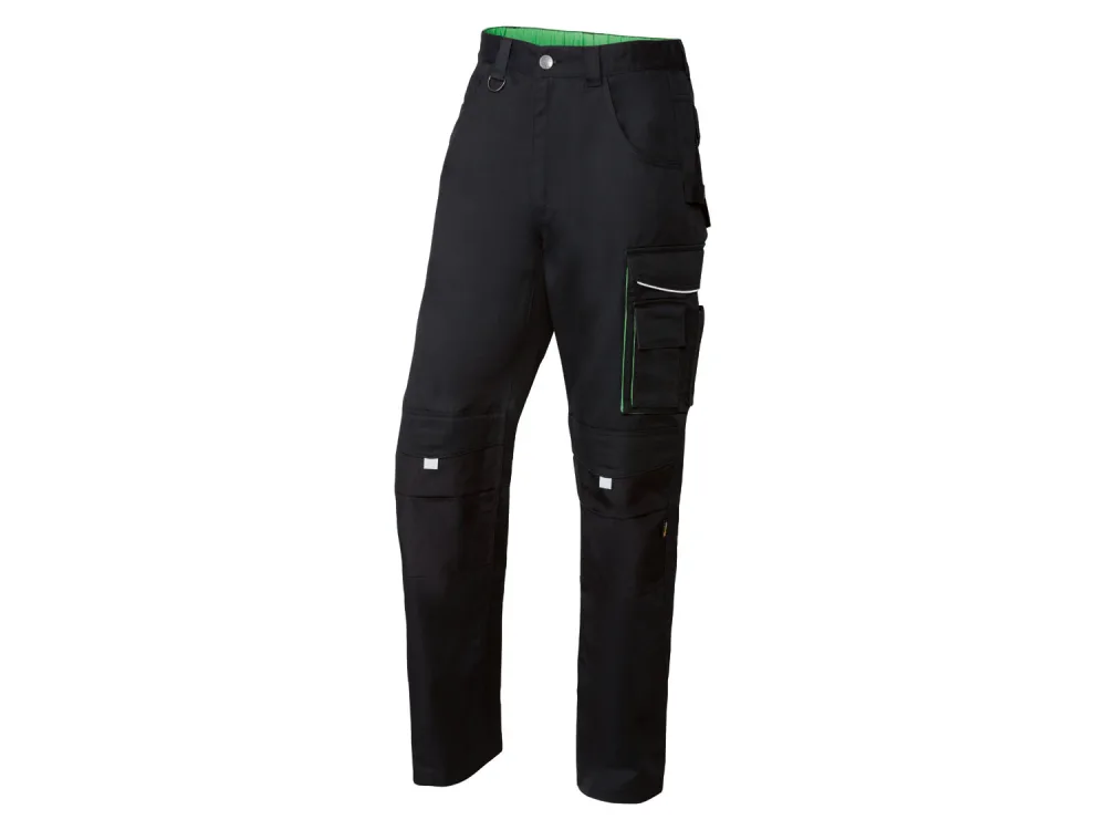 PARKSIDE PERFORMANCE® Pánske montérky (58, čierna/zelená)