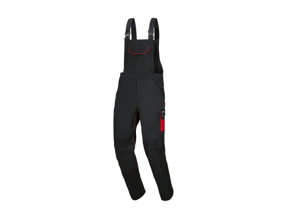 PARKSIDE PERFORMANCE® Pánske montérky na traky (čierna/červená, XL (56/58))