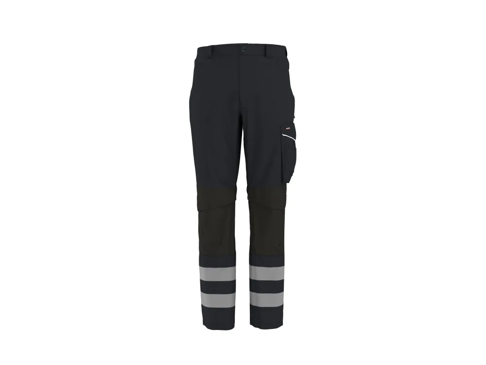 PARKSIDE PERFORMANCE® Pánske reflexné softšelové montérky (čierna, 50)