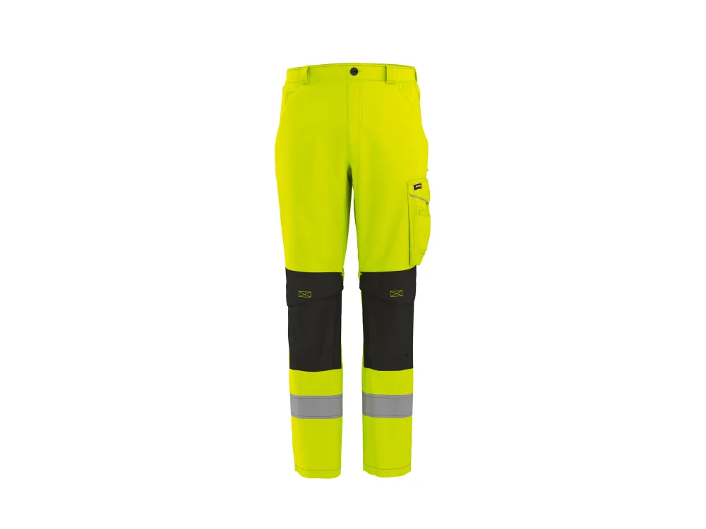 PARKSIDE PERFORMANCE® Pánske reflexné softšelové montérky (žltá, 54)