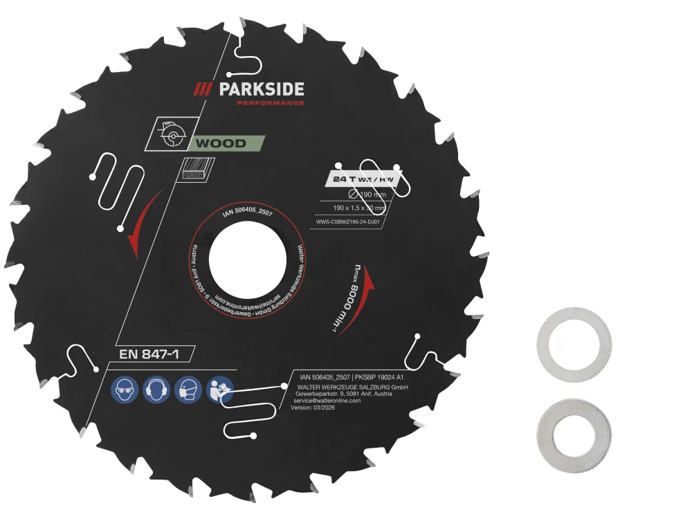 PARKSIDE PERFORMANCE® Pílový kotúč, 190 mm (24 zubov)