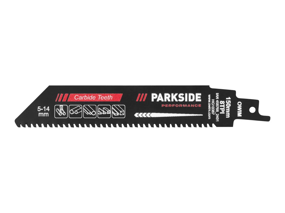 PARKSIDE PERFORMANCE® Pílový list pre chvostové píly (150 mm na kov)