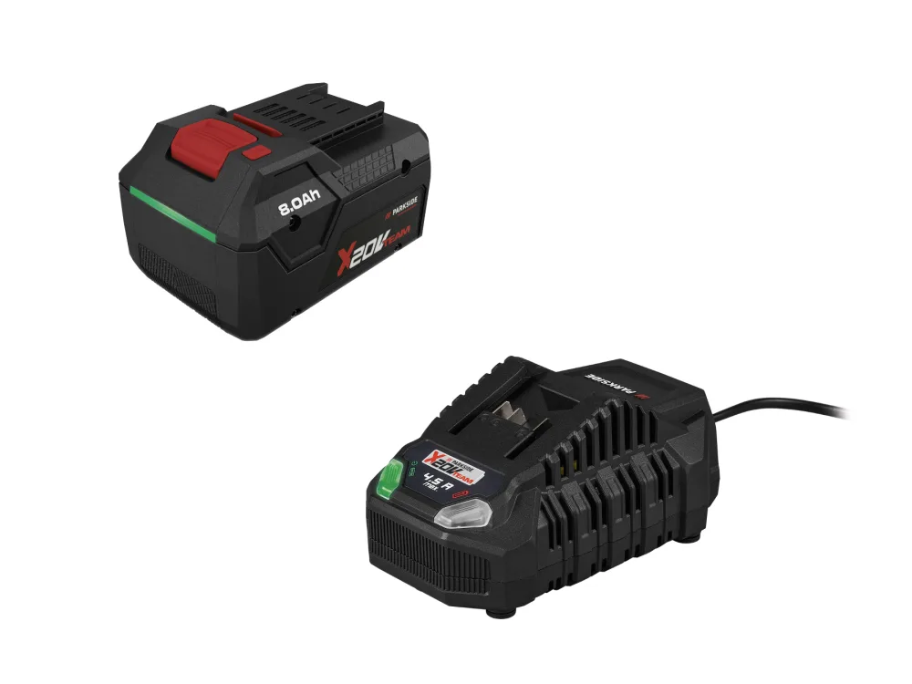 Parkside Performance® Sada Smart akumulátoru 8 Ah Papp 208 A1 a rychlonabíječky PLG 20 C3, 2dílná