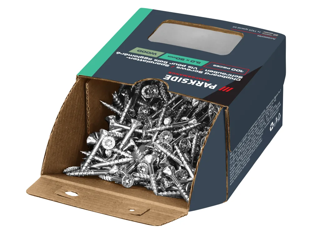 PARKSIDE PERFORMANCE® Skrutky do drevotriesky (5,0 x 50 mm, TG)