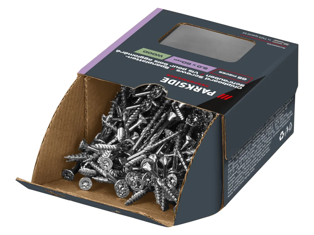 PARKSIDE PERFORMANCE® Skrutky do drevotriesky (5,0 x 60 mm, TG)