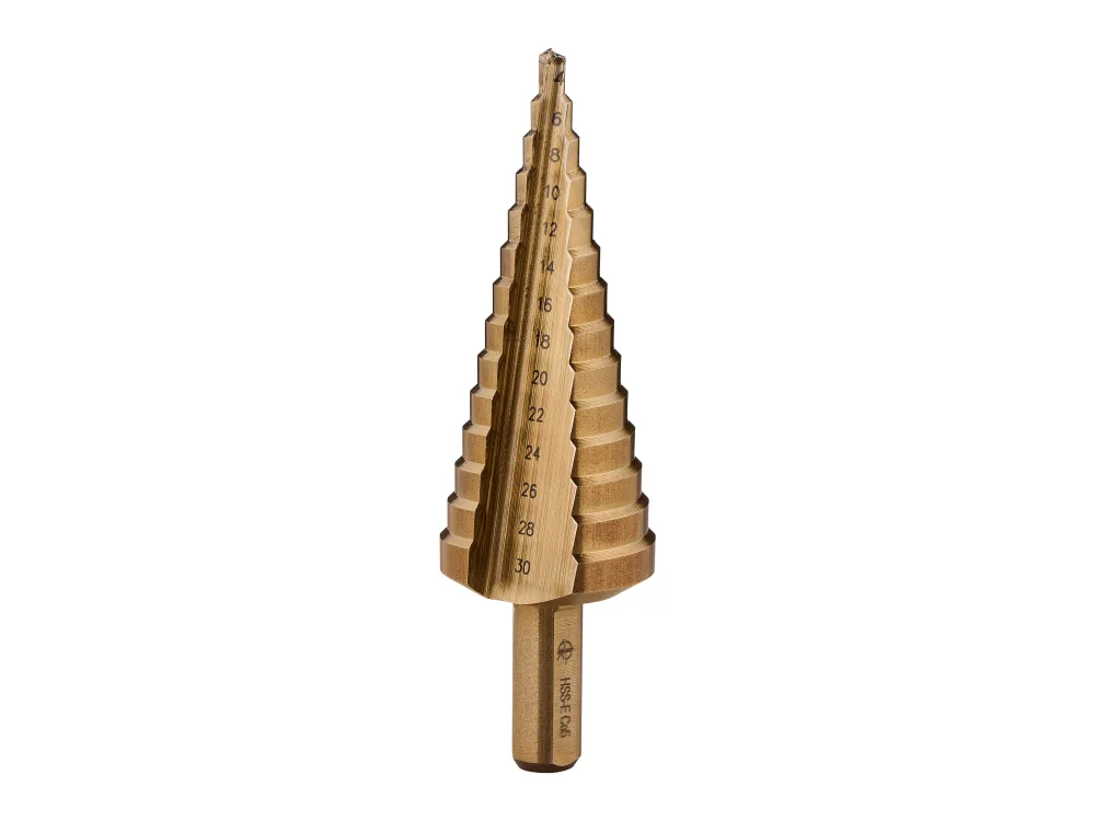 PARKSIDE PERFORMANCE® Stupňovitý vrták/Súprava HSS vrtákov (stupňovitý vrták 4 – 30 mm)