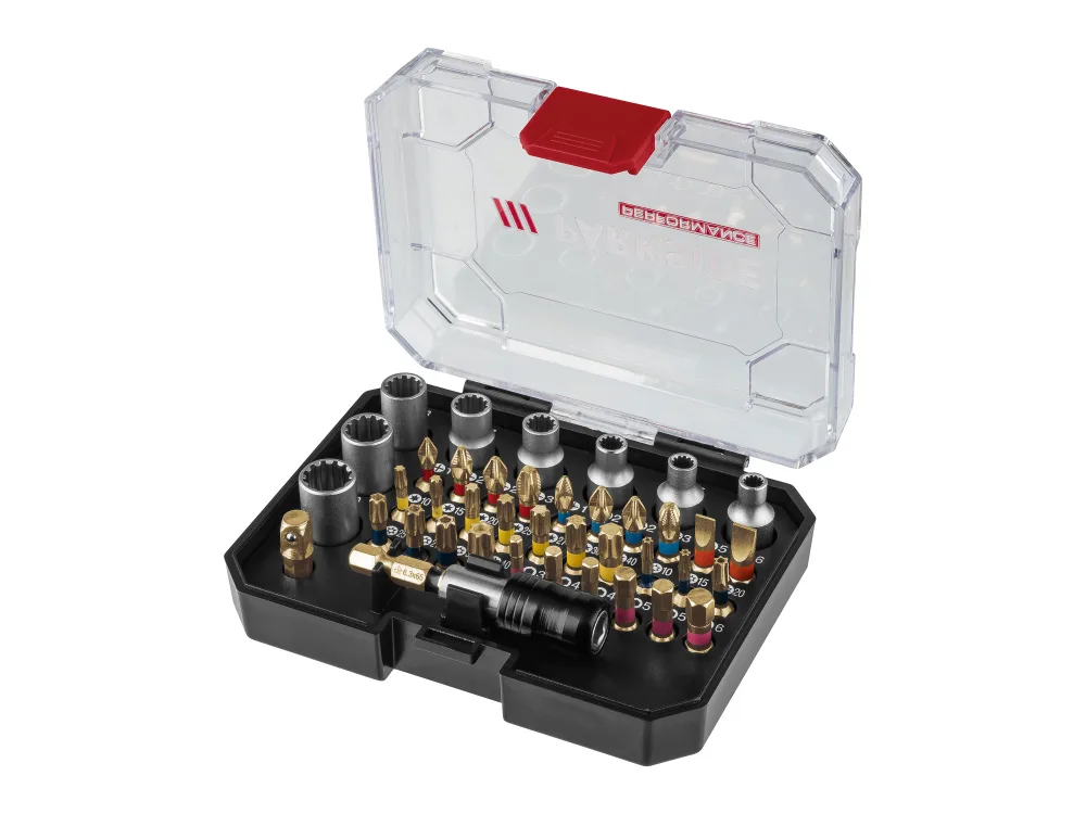 PARKSIDE PERFORMANCE® Súprava torzných bitov a nástrčných kľúčov PBSP 2 D4 (40-dielna súprava)
