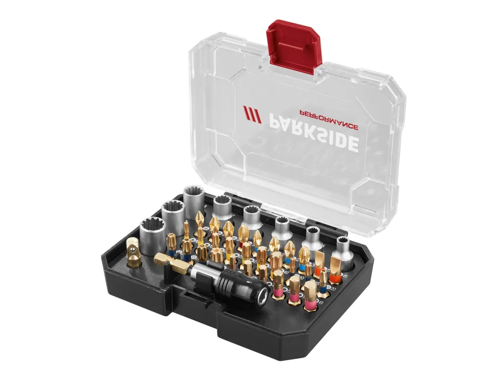 PARKSIDE PERFORMANCE® Súprava torzných bitov PBSP 2 D4 (súprava torzných bitov a nástrčných kľúčov, 40-dielna)