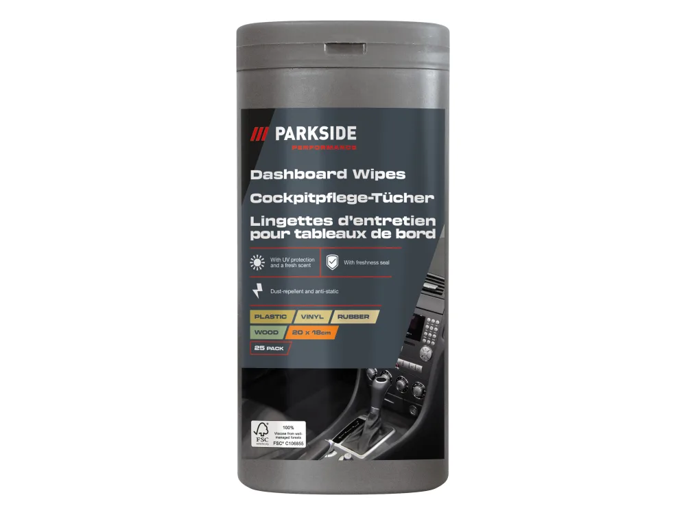 PARKSIDE PERFORMANCE® Utierky na údržbu interiéru auta (utierky na palubnú dosku)