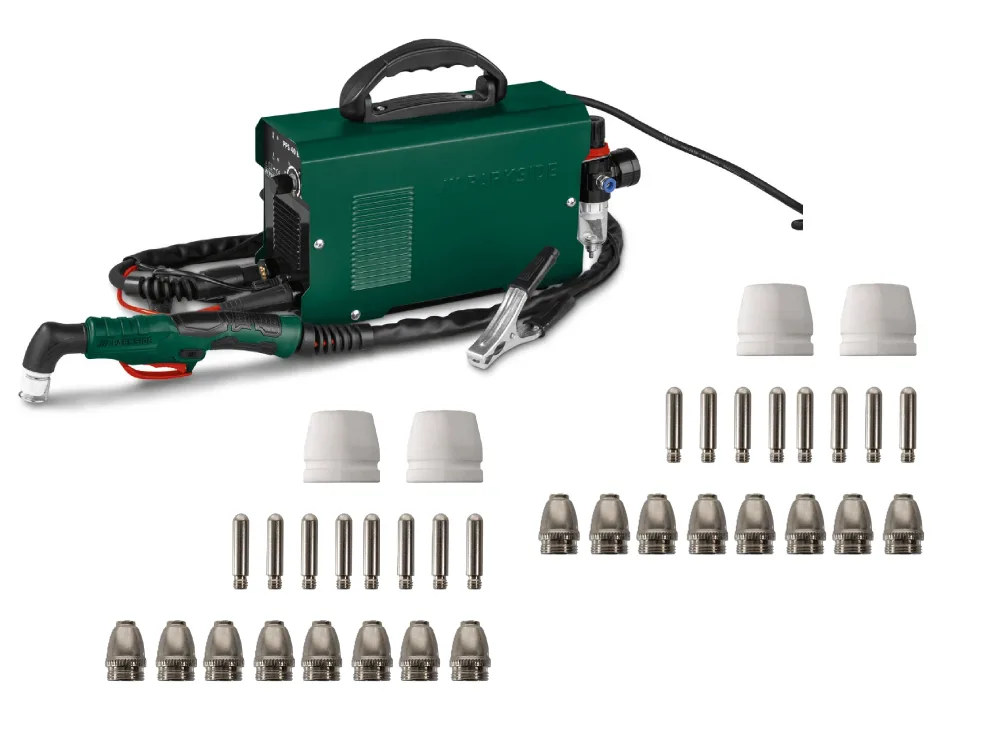 PARKSIDE® Plazmová rezačka PPS 40 B3 + Súprava trysiek a elektród PPDES 18 A1, 36-dielna