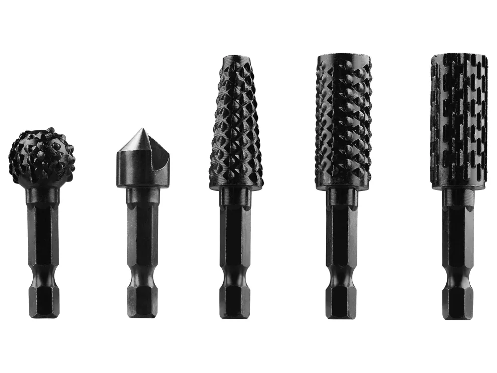 PARKSIDE® Príslušenstvo k vŕtačke (súprava rašplí a záhlbníkov, 5-dielna)