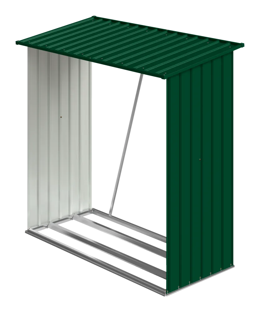 PARKSIDE® Regál na palivové drevo, 164 x 84 x 157 cm (zelená)