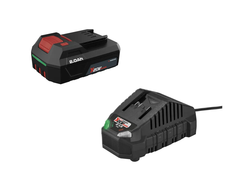 Parkside® Sada akumulátoru 2 Ah PAP 202 A1 a nabíječky PLG 20 C1, 2dílná