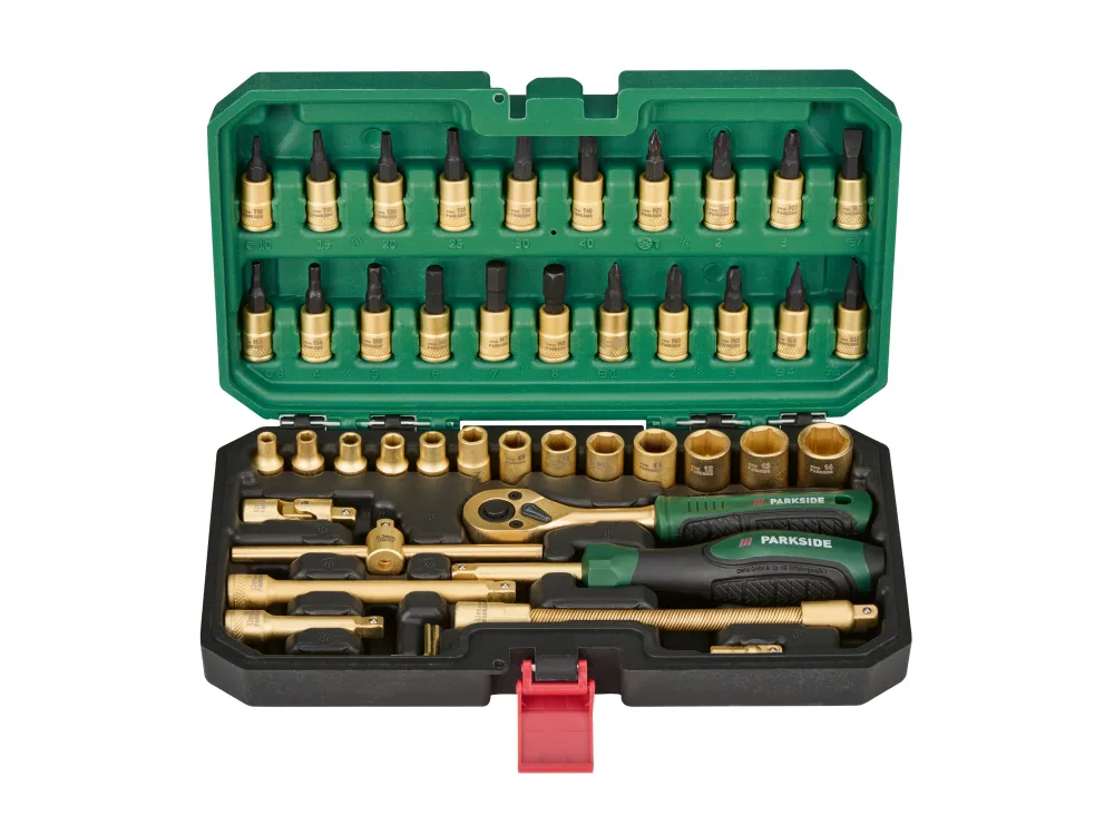 Parkside® Sada nástrčných klíčů a bitů Limited Edition, 46dílná