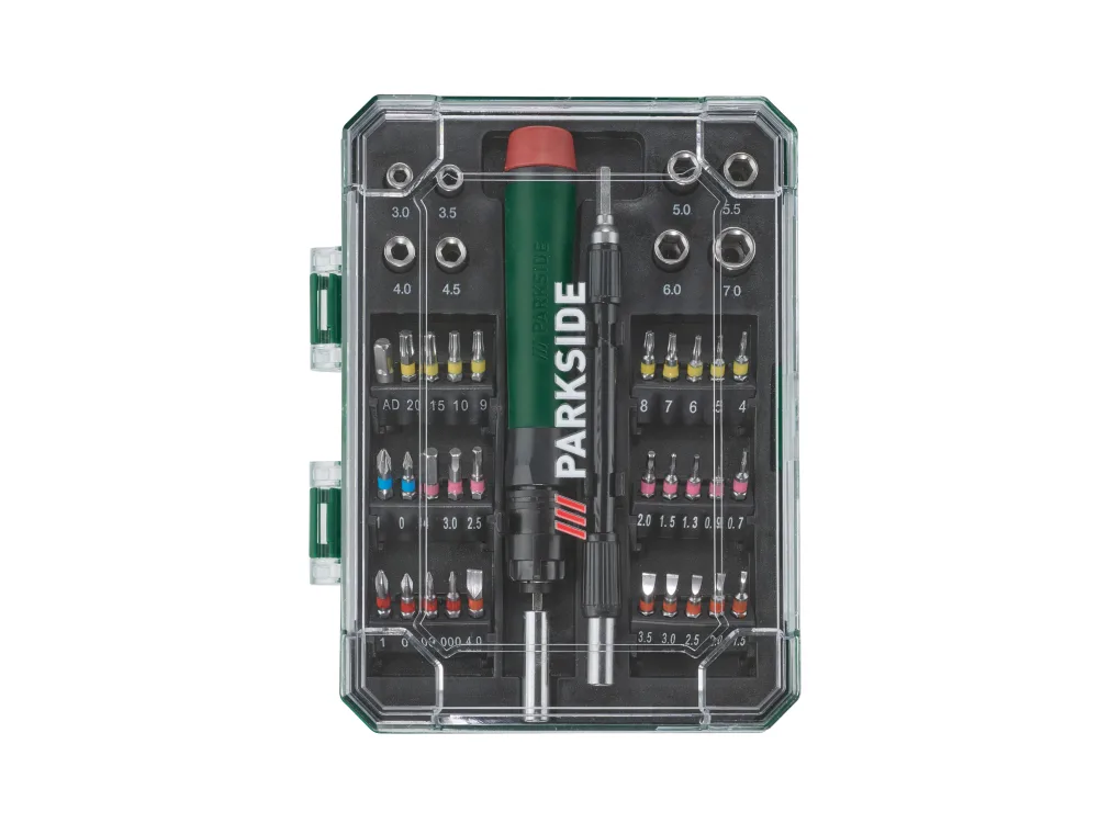 PARKSIDE® Súprava bitov a nástrčných kľúčov, 40-dielna